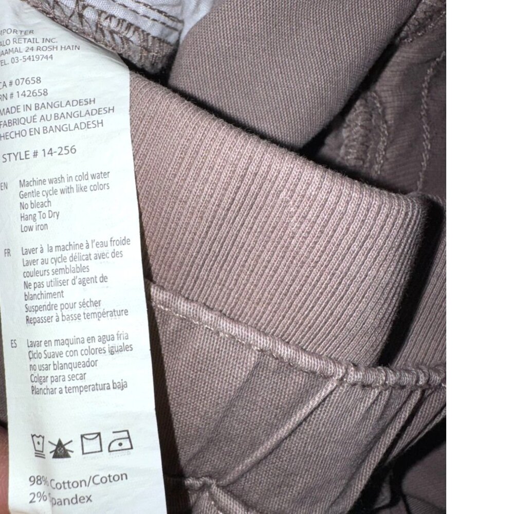 Womens Brown Cargo Joggers With Pockets Size L - Picture 2 of 7